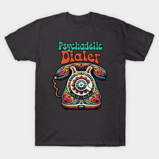 Rotary Phone psychadelic tshirt merch T-Shirt